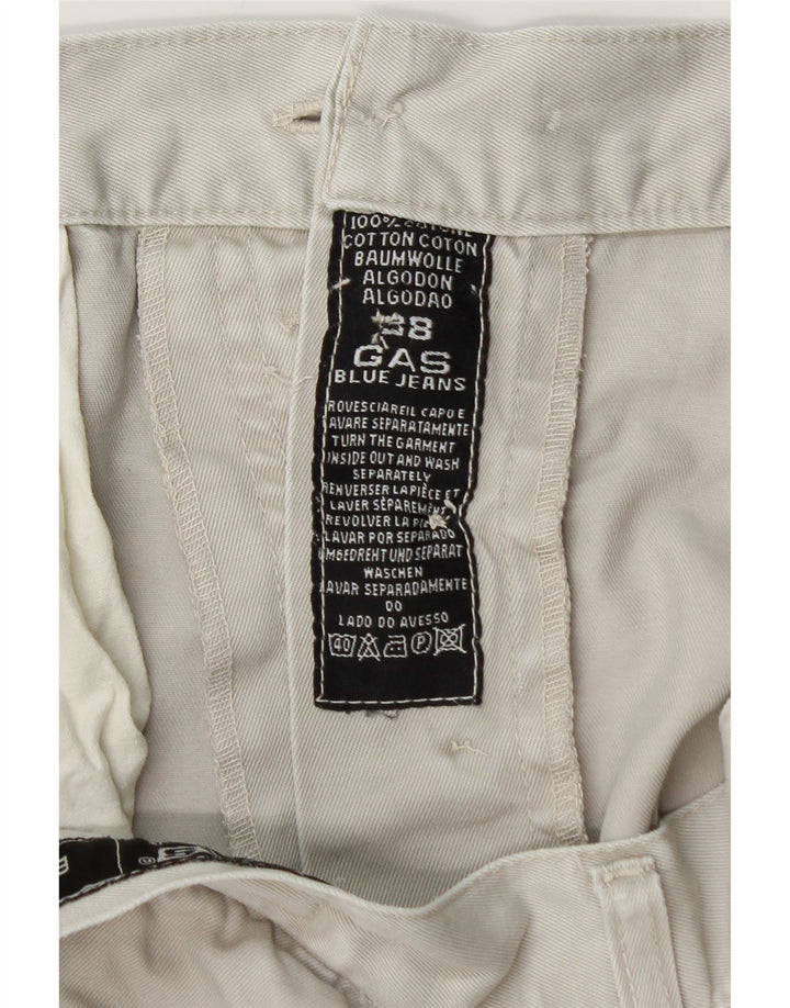 Gas Pantalon Cargo Droit Homme W38 L30 Gris Coton