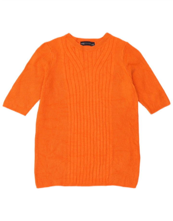 Marks & Spencer Pull ras du cou pour femme UK 12 Orange moyen