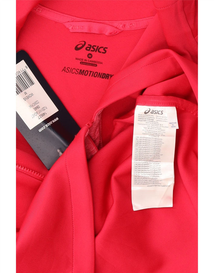 Asics Veste de survêtement pour femme UK 12 Polyester à pois rose moyen