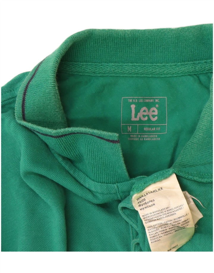 Lee Polo Regular Fit Homme Vert Moyen Coton