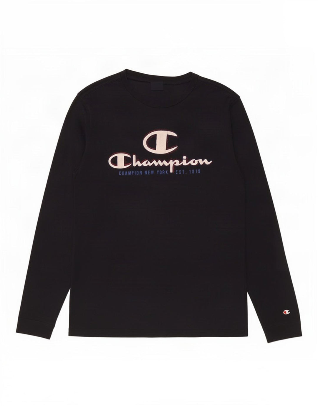 Champion Haut graphique à manches longues pour homme en coton bleu marine moyen