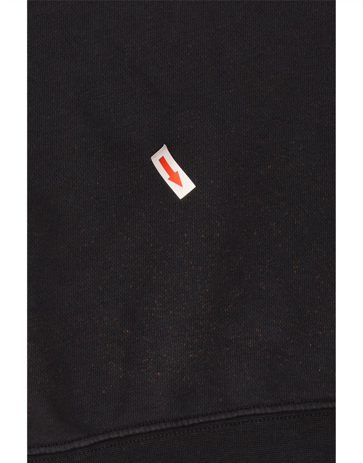 Nike Sweat-shirt graphique pour homme en coton noir Taille S