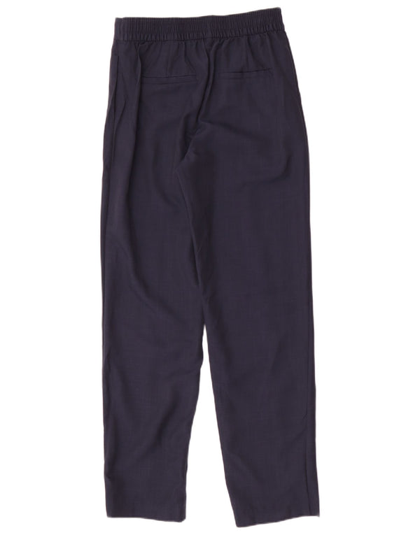 Marks & Spencer Pantalon décontracté pour femme UK 8 Small W26 L29 Bleu marine