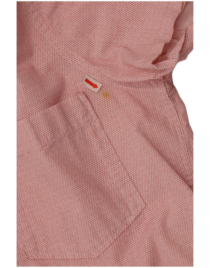 Tommy Hilfiger Chemise Slim à Manches Courtes Homme Rouge Moyen Coton à Pois