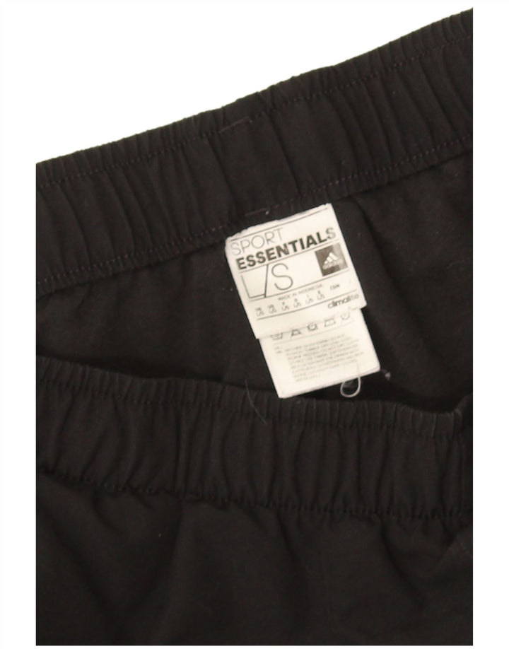 Adidas Hommes Climalite Survêtement Pantalon Joggers Grand Noir Polyester
