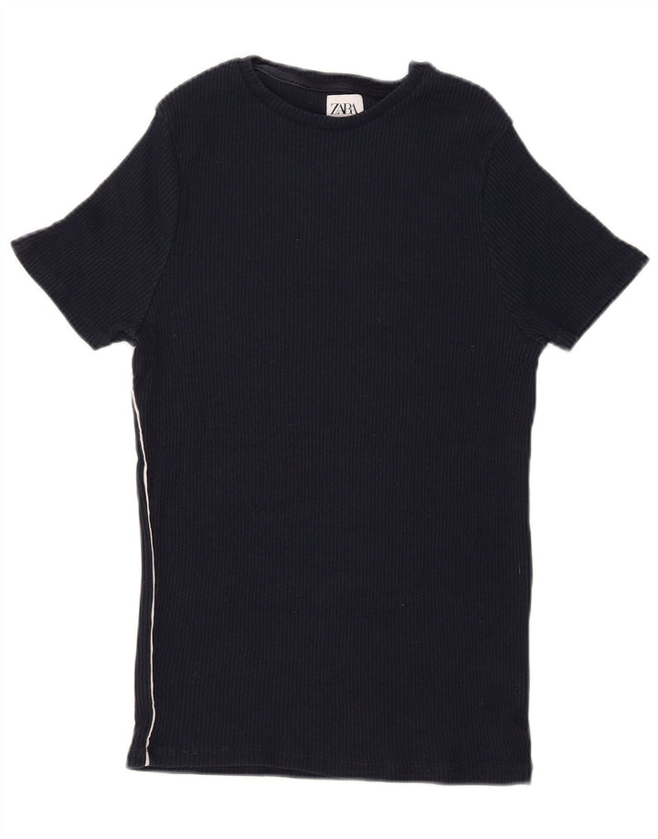 Zara T-Shirt Homme Bleu Marine Moyen