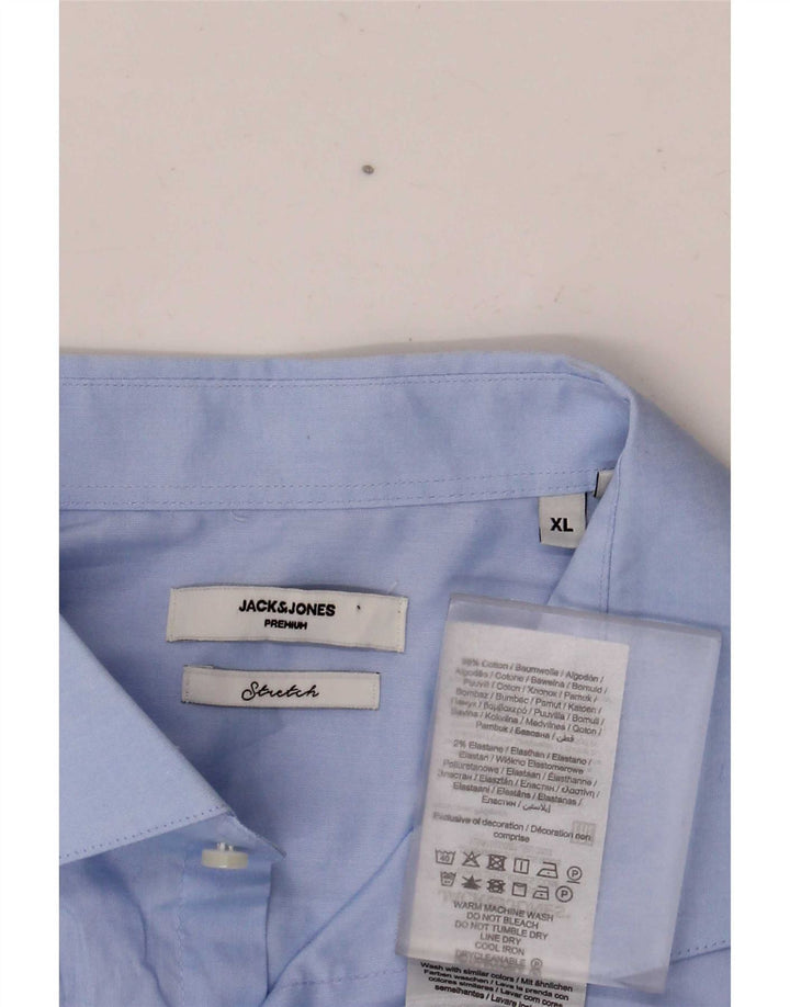 Jack & Jones Chemise Homme XL Bleu Coton