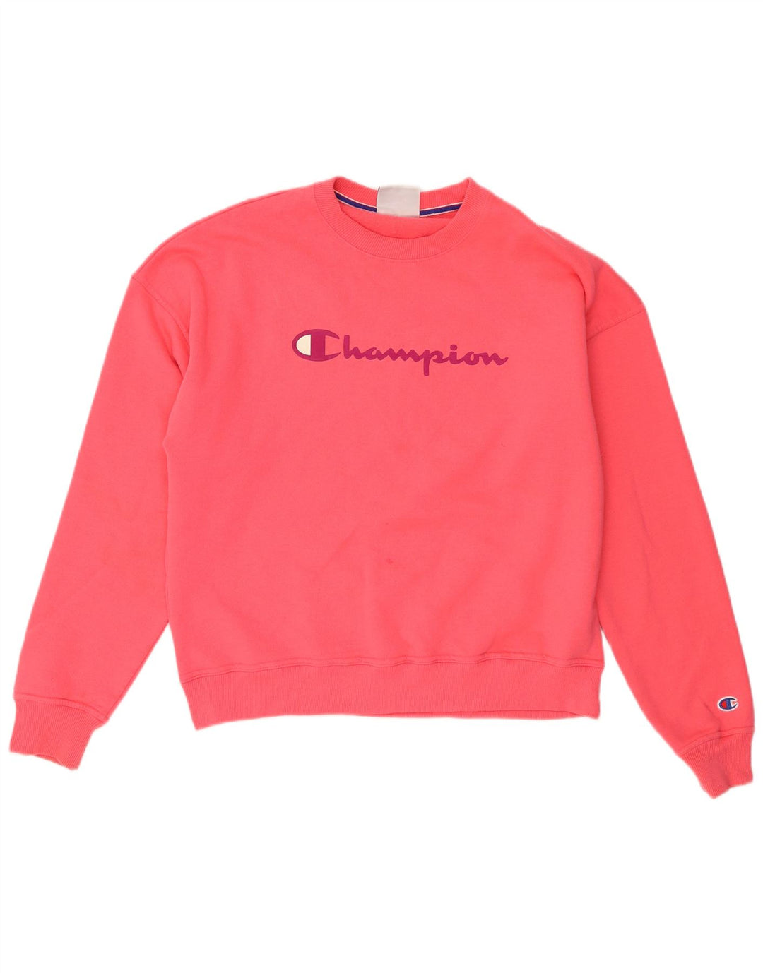 Champion Sweat-shirt surdimensionné graphique pour femme UK 14 Rose moyen