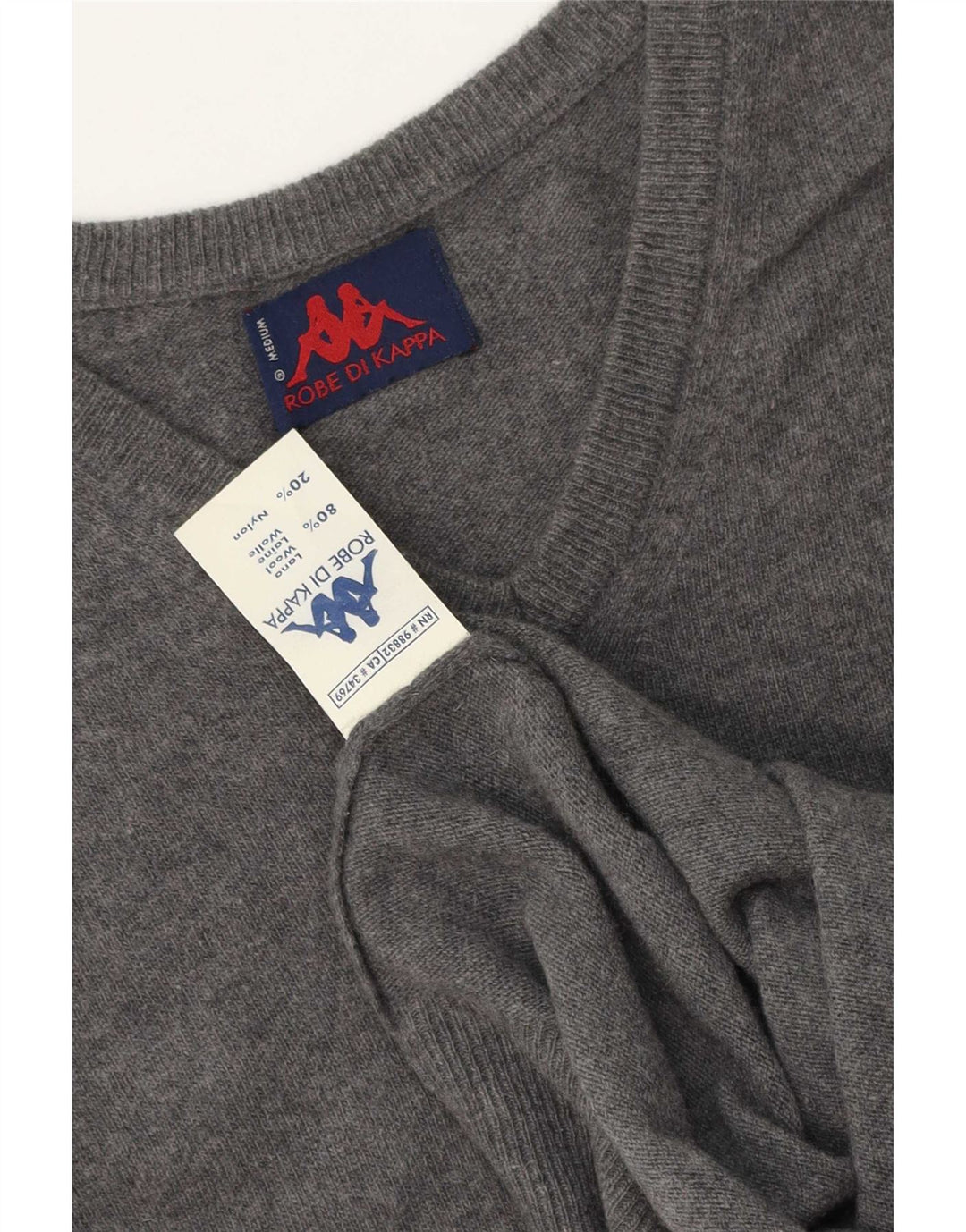 Kappa Débardeur Vest Homme Gris Moyen Laine
