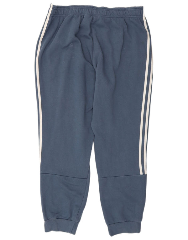 Adidas Pantalon de survêtement pour homme en coton bleu marine Taille L