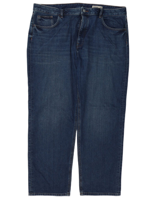 Marks & Spencer Jean boyfriend fuselé pour femme UK 20 2XL W40 L31 Bleu marine