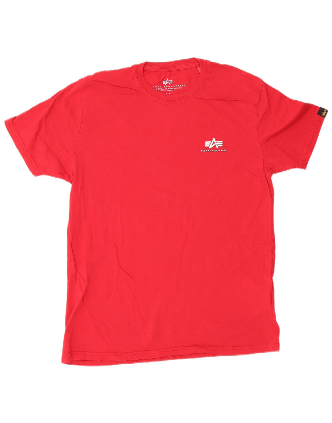 Alpha Industries T-Shirt Homme Rouge Moyen Coton