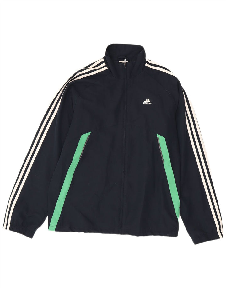 Adidas Veste de survêtement pour homme UK 38/40 Bleu marine moyen Colourblock