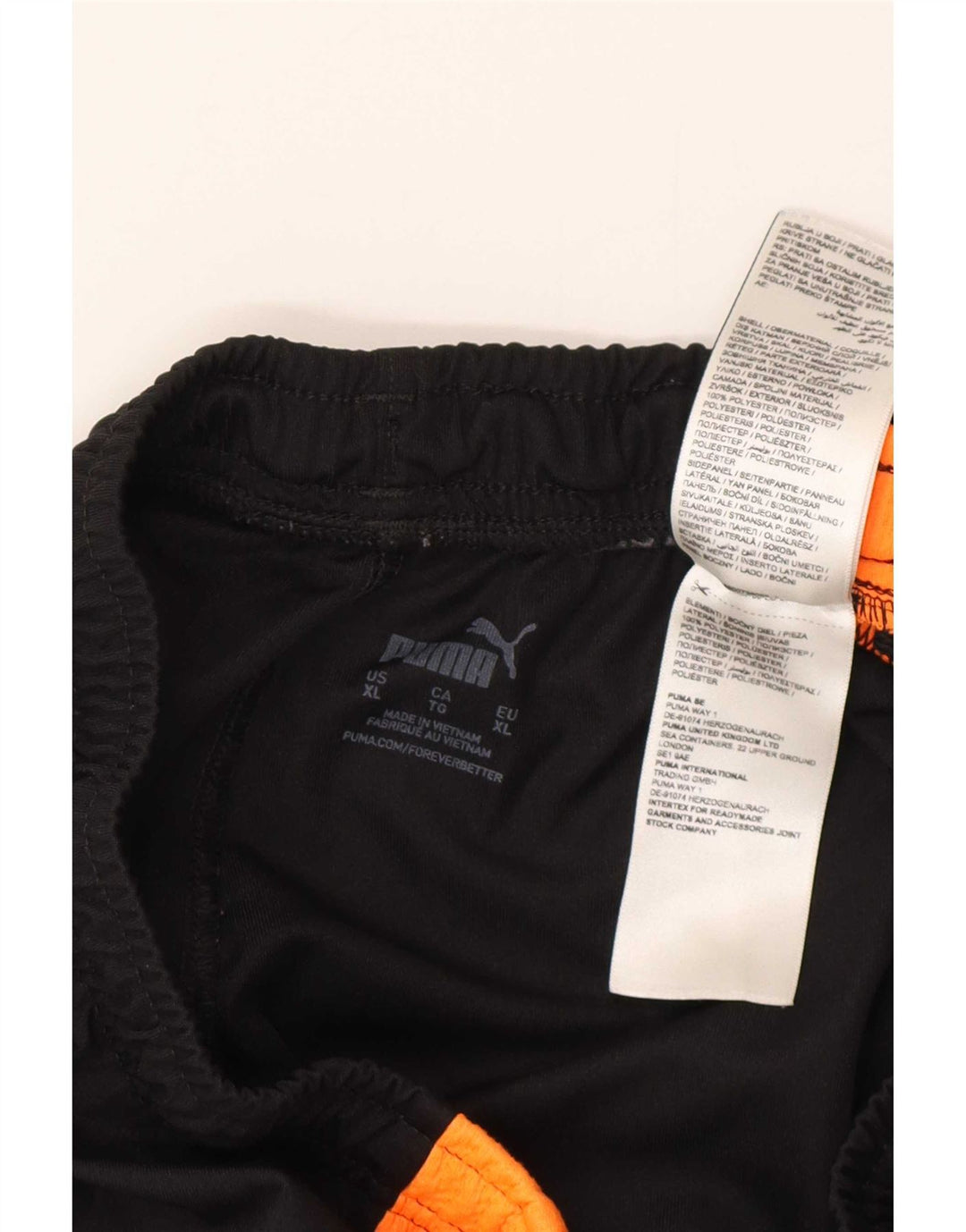 Puma Short de Sport XL Homme Noir Colorblock Polyester
