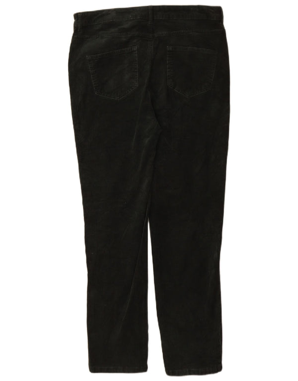 Marks & Spencer Pantalon slim en velours côtelé pour femme UK 16 Large W34 L30 Vert