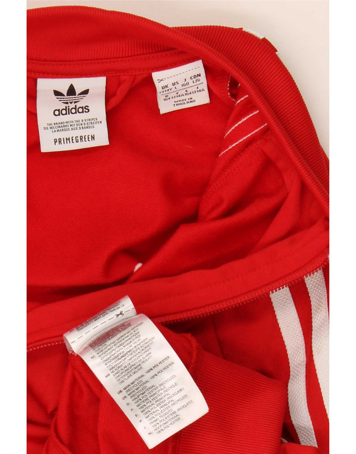 Veste de survêtement Adidas Fille 13-14 ans Rouge Polyester