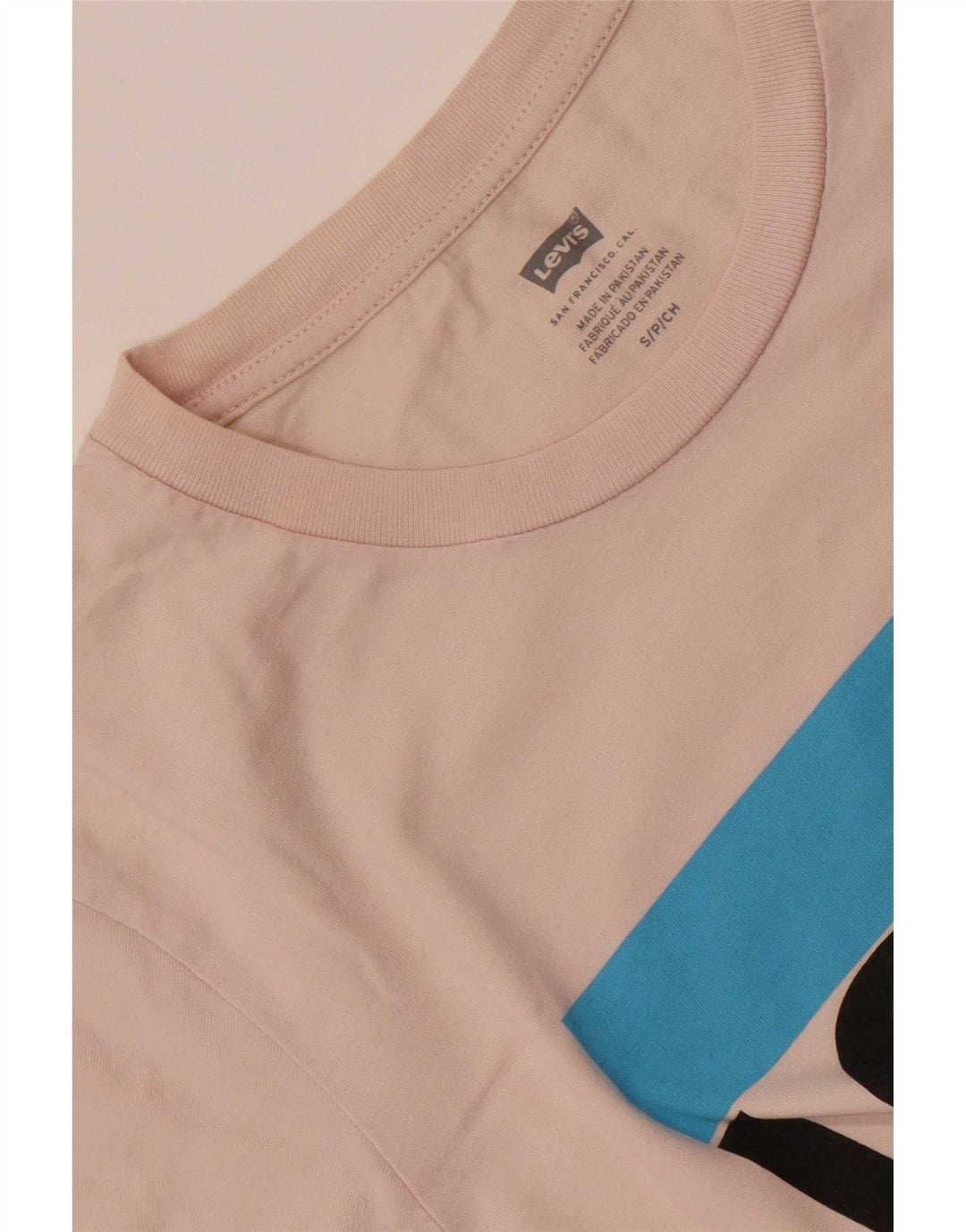 Levi's T-Shirt Graphique Femme UK 10 Petit Rose