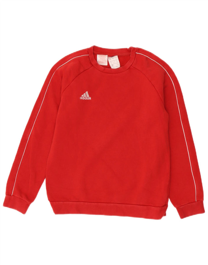Adidas Sweat-Shirt Garçon 11-12 Ans Rouge Coton