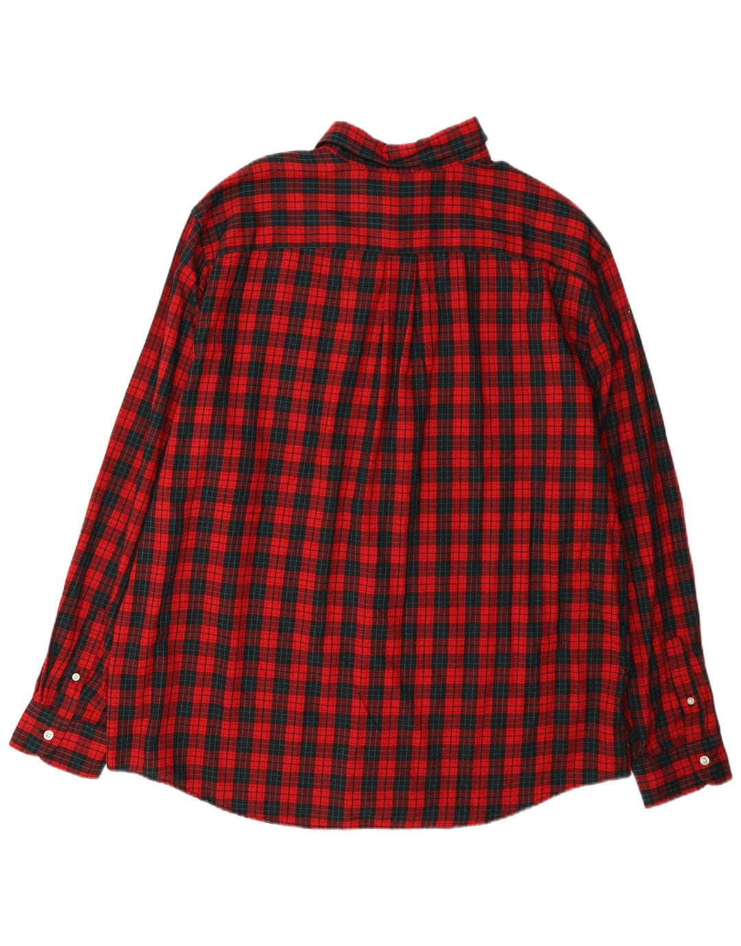 Chaps Chemise en flanelle pour homme 2XL Rouge à carreaux en coton