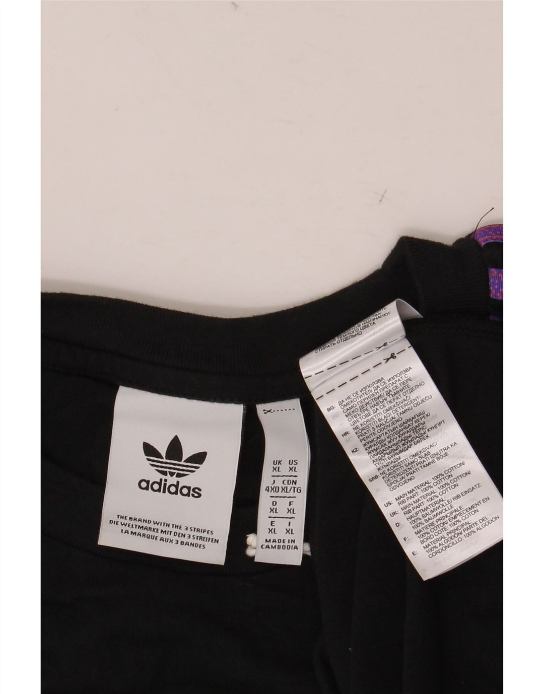 ADIDAS T-Shirt Homme Top XL Noir Coton
