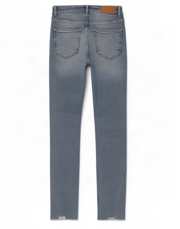 Zara Jean skinny effet vieilli pour femme EU 36 XS W26 L27 Bleu