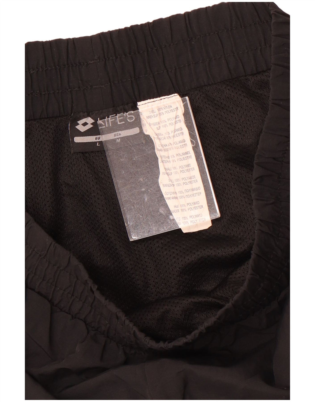 Lotto Short de Sport Graphique Homme Nylon Noir Moyen