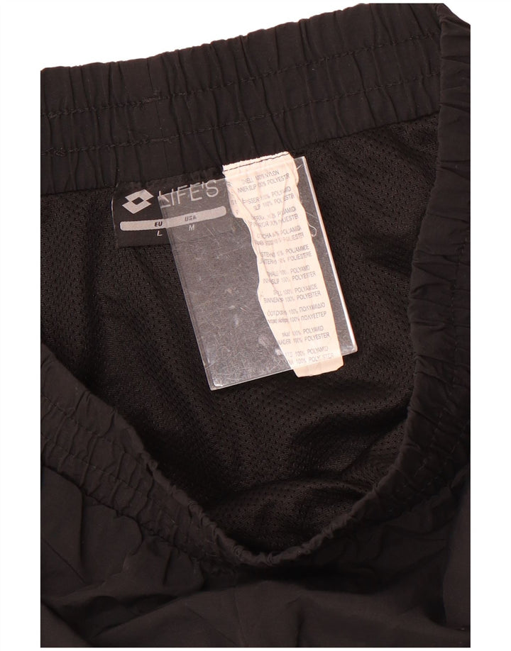 Lotto Short de Sport Graphique Homme Nylon Noir Moyen