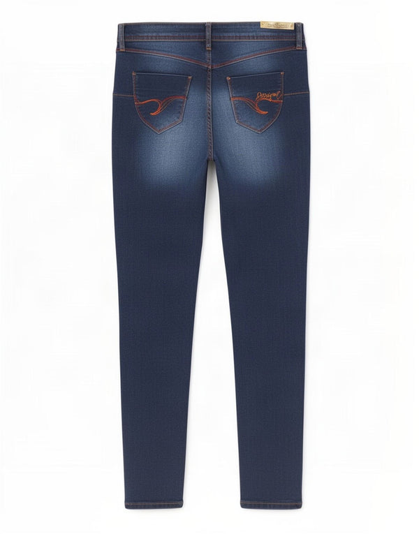 Desigual Jean Jegging Femme W34 L32 Bleu Marine Coton