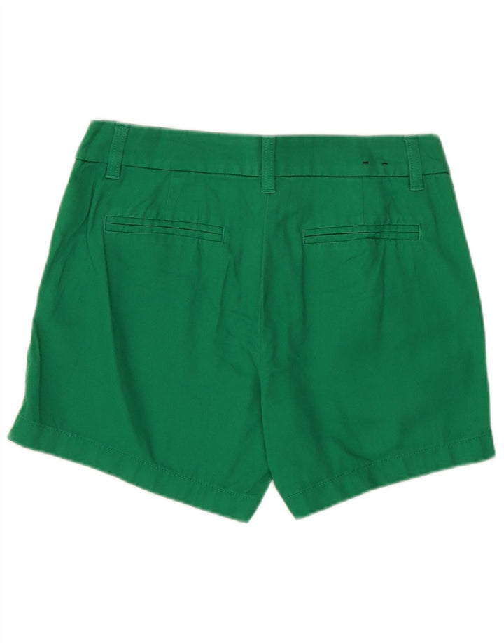 J. CREW Short Chino Femme US 2 XS W28 Vert Coton