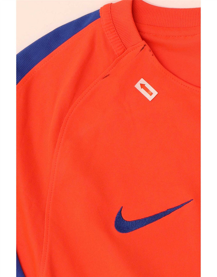 Nike T-shirt graphique Barcelona pour homme, grand, en polyester color block, orange