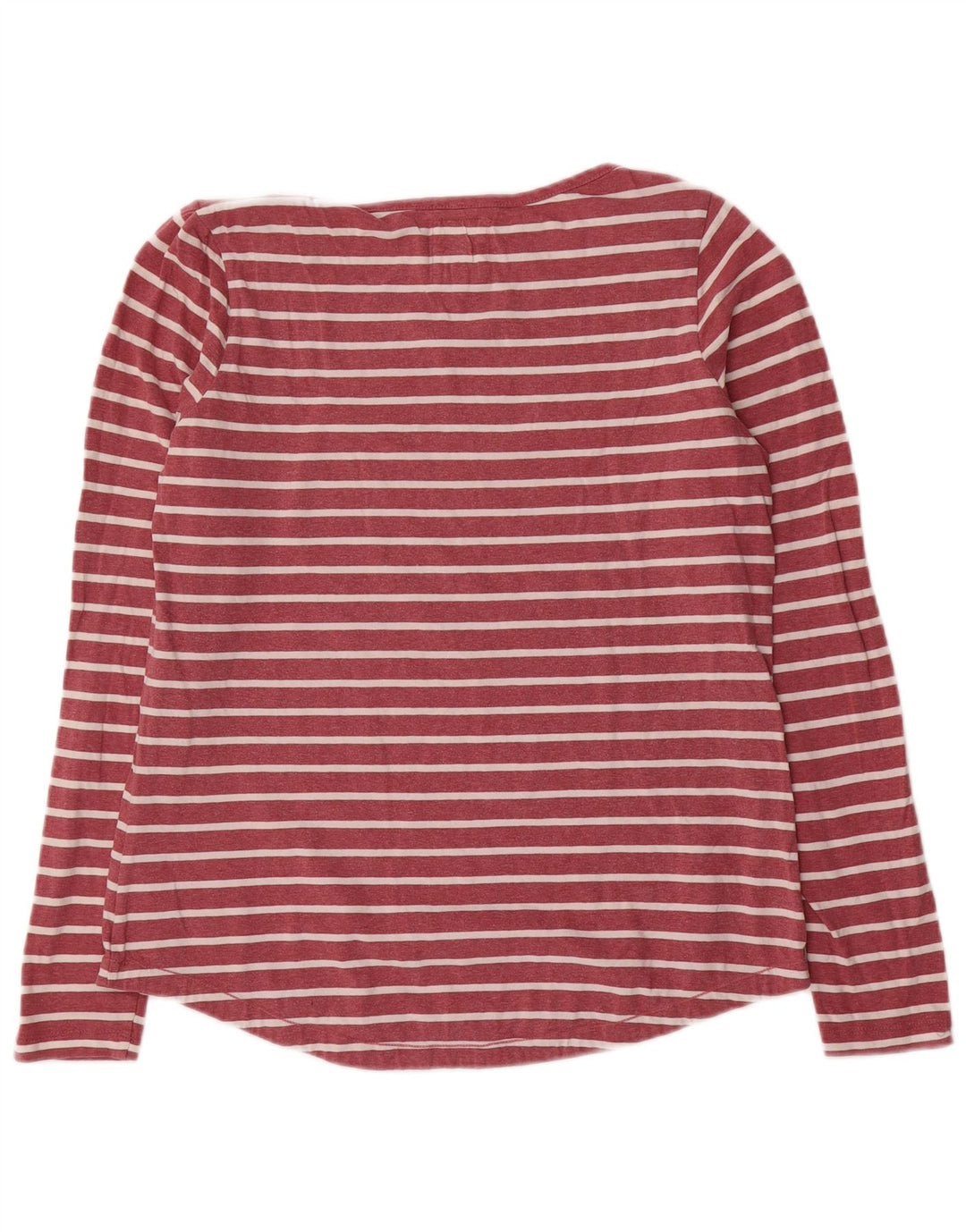 Fat Face Top Femme Manches Longues UK 10 Petit Rose Rayé