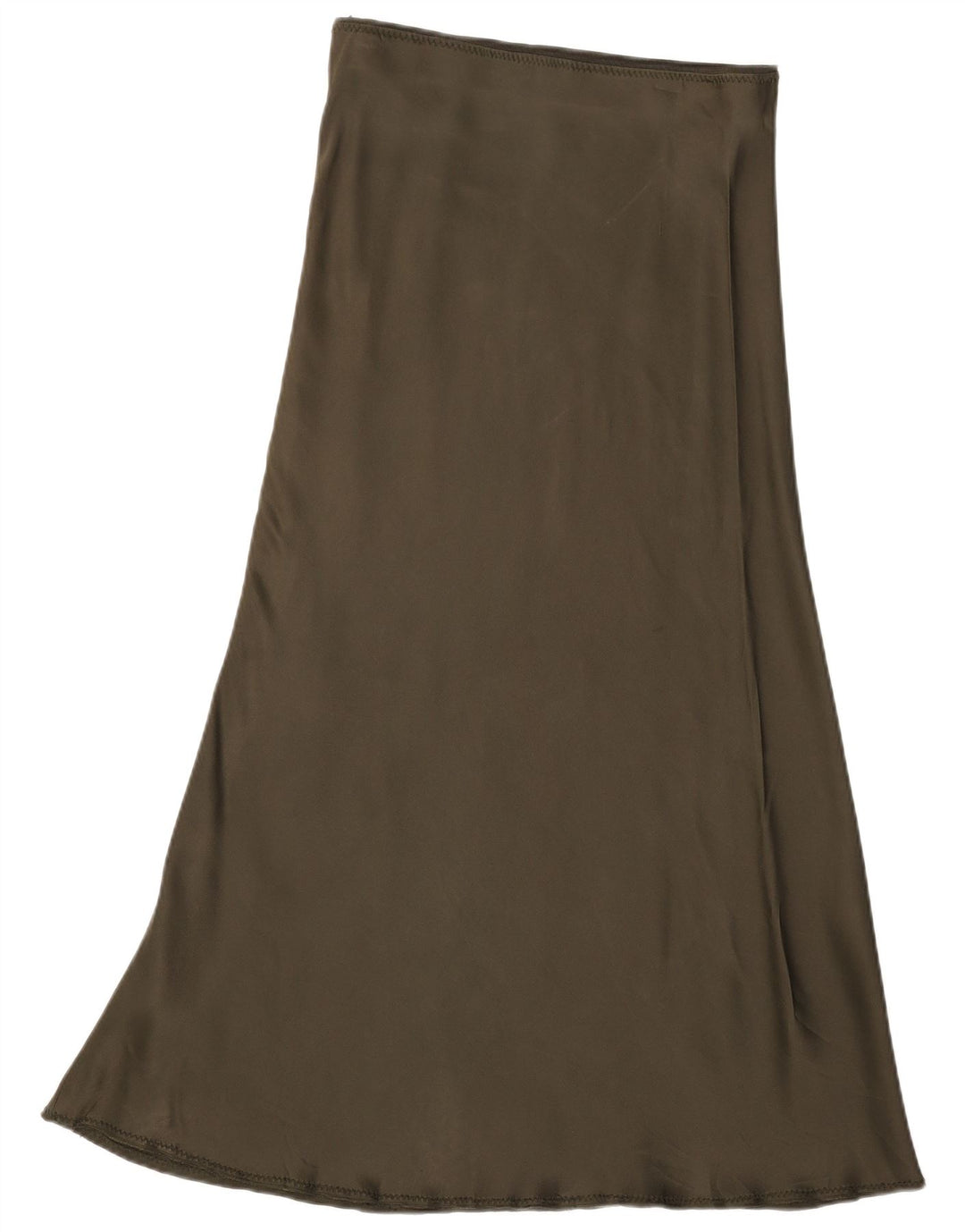 Zara Femme Jupe Maxi Taille Haute Moyen W28 Kaki