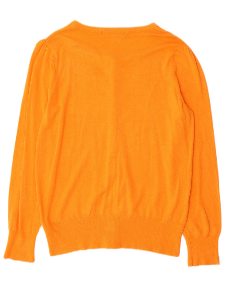 Marks & Spencer Cardigan pour femme en viscose orange moyen UK 12