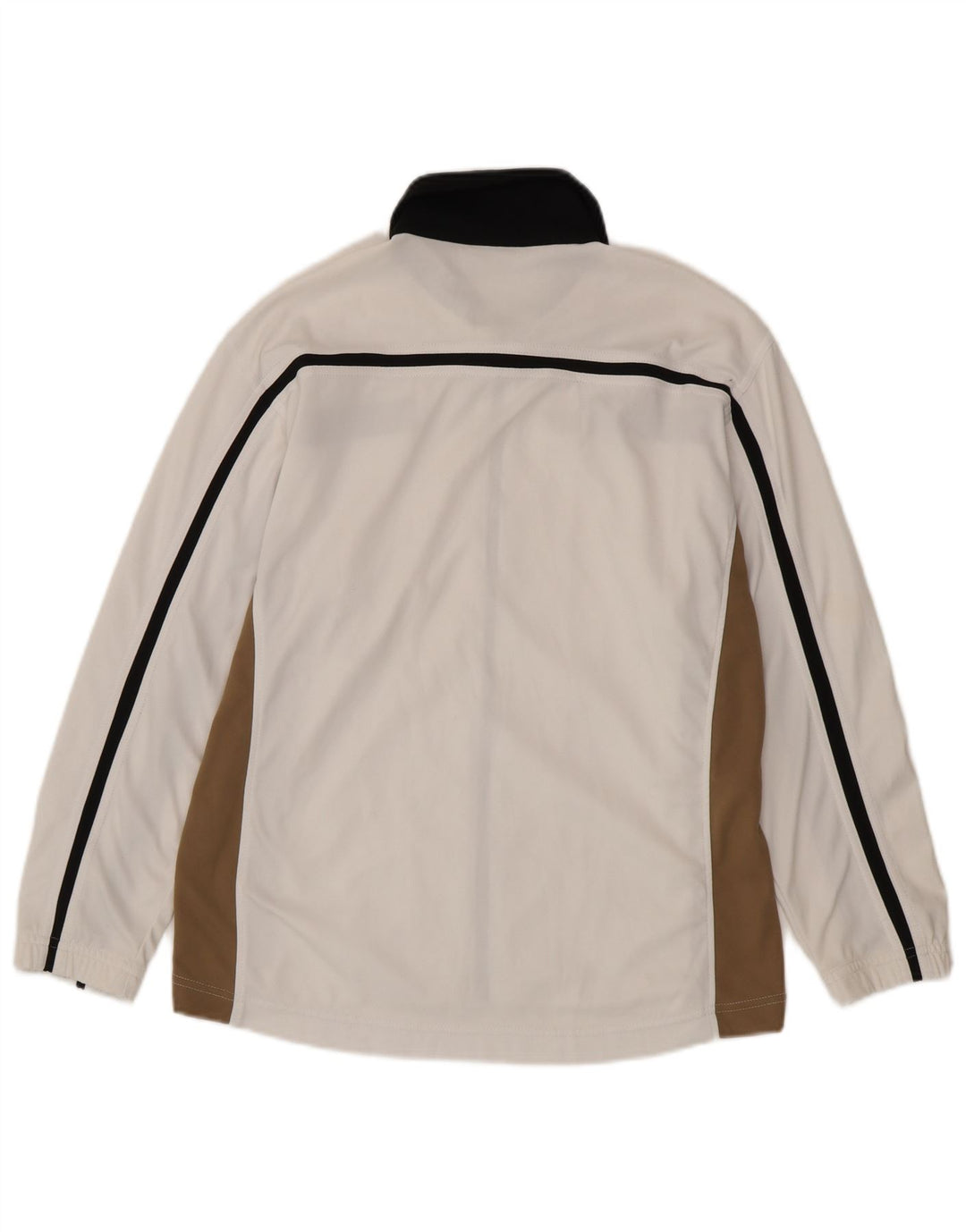 Asics Veste de Survêtement Homme Blanc Moyen Polyester Colorblock
