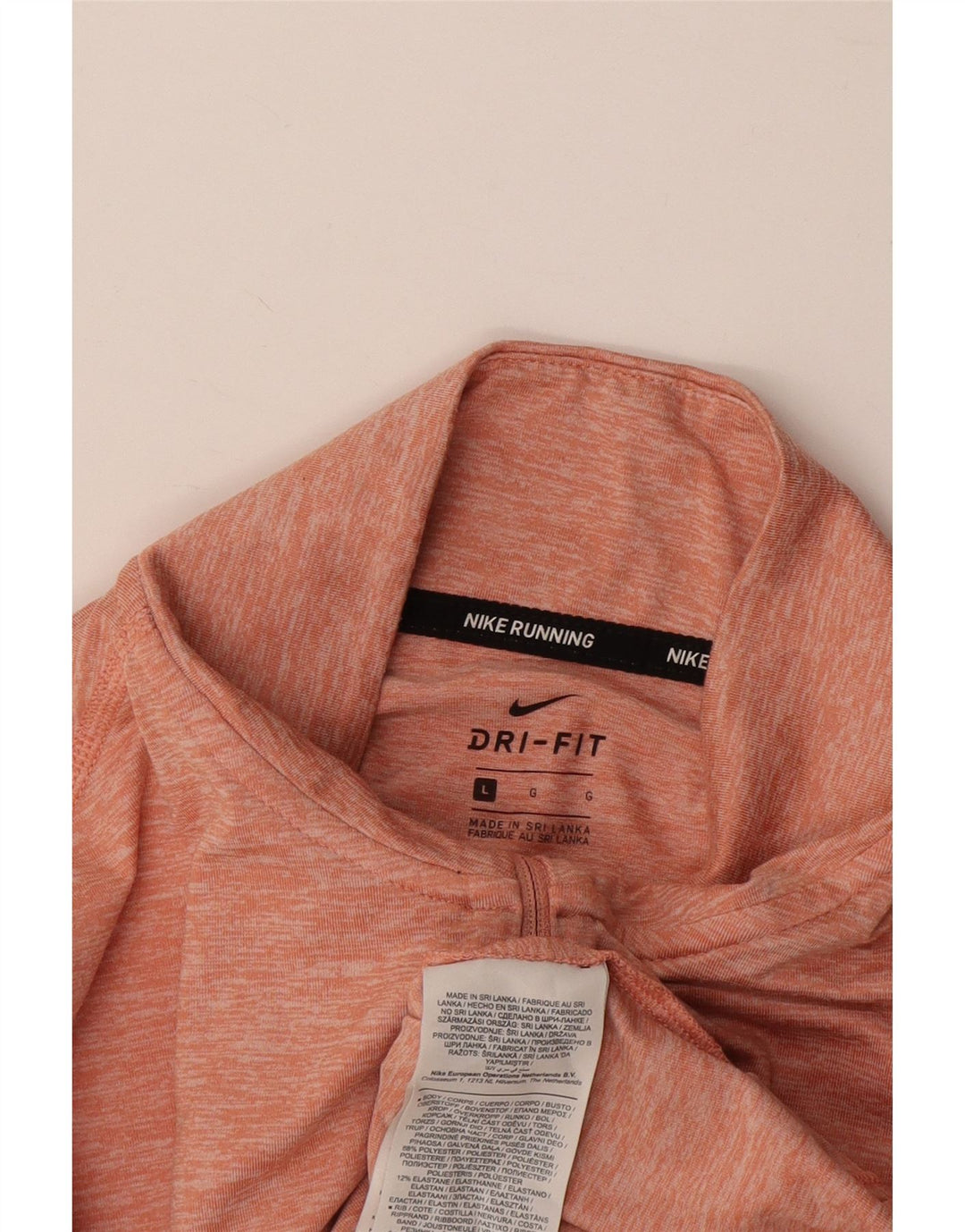 NIKE Haut de survêtement Dri Fit pour femme UK 16 Large Rose Moucheté