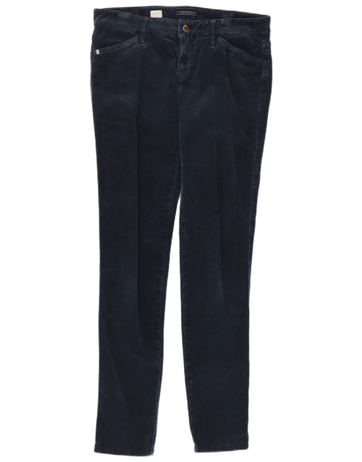 TOMMY HILFIGER Pantalon Femme Venice LW Skinny En Velours Côtelé W30 L31 Bleu Marine
