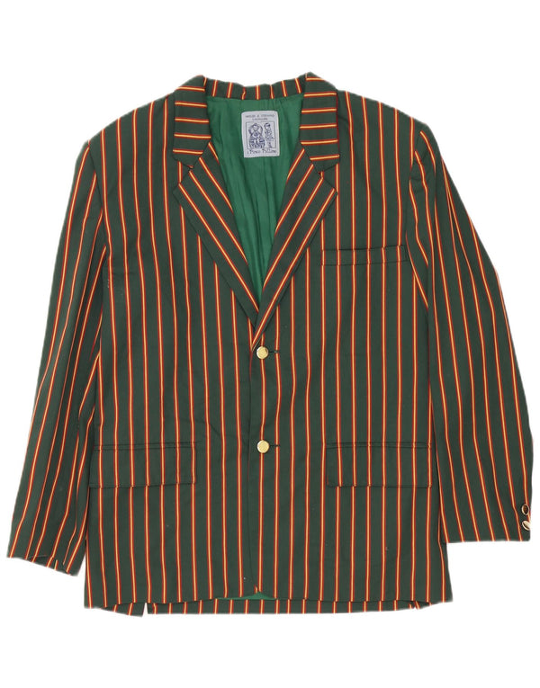 I Pinco Pallino Veste blazer à 2 boutons pour femme UK 16 Grandes rayures vertes