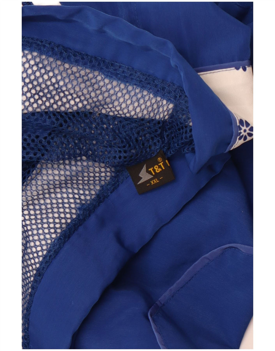 VINTAGE Veste de survêtement femme 2XL Bleu Colourblock Rétro