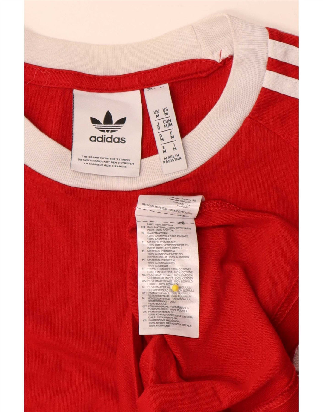 Adidas T-Shirt Homme Top Rouge Moyen Coton