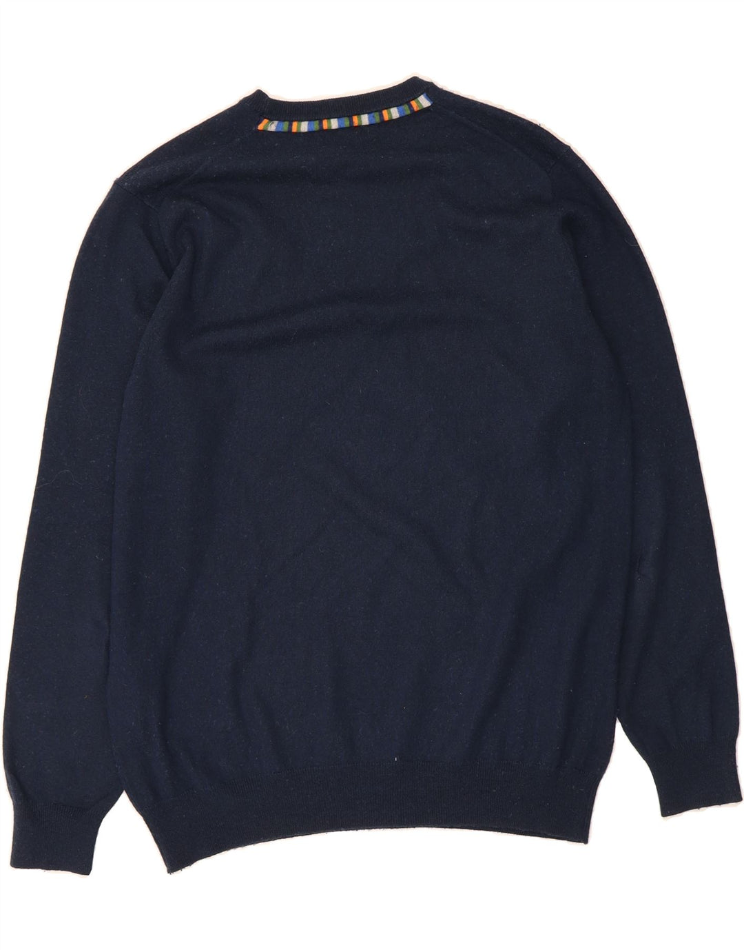HARMONT & BLAINE Mens Crew Neck Jumper Sweater 2XL Navy Blue Wool Vintage Harmont & Blaine and Second-Hand Harmont & Blaine from Messina Hembry 