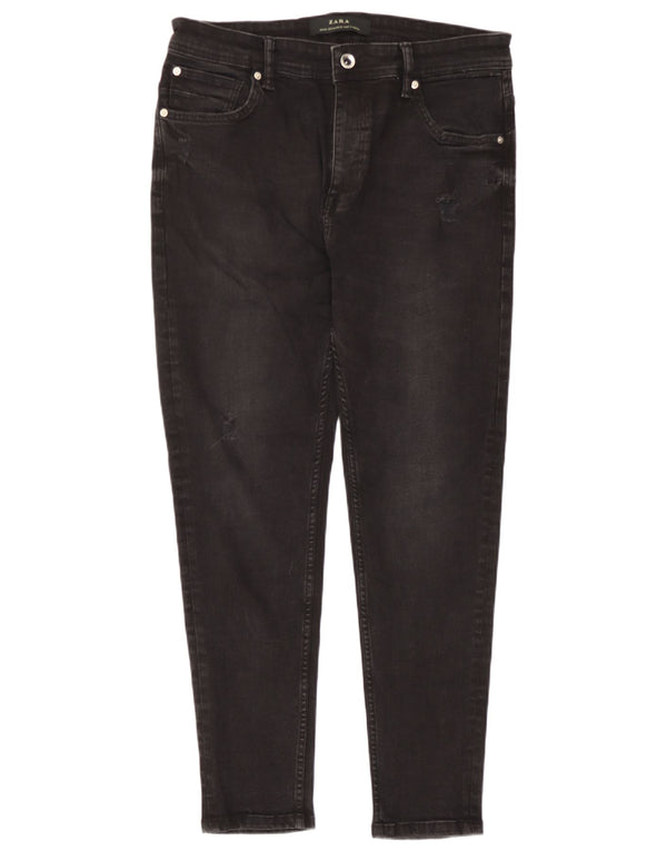 Zara Jean skinny pour homme EU 44 Large W34 L26 Coton noir