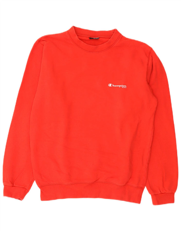Champion Sweat-Shirt Homme Rouge Moyen Coton