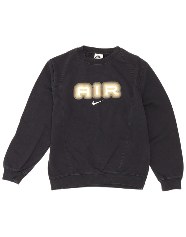 Nike Sweat-Shirt Graphique Garçon 10-11 Ans Coton Noir Moyen