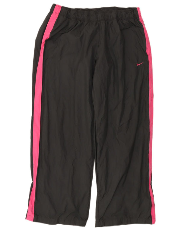 Nike Pantalon de survêtement court pour femme UK 18 XL Gris Colorblock Polyester