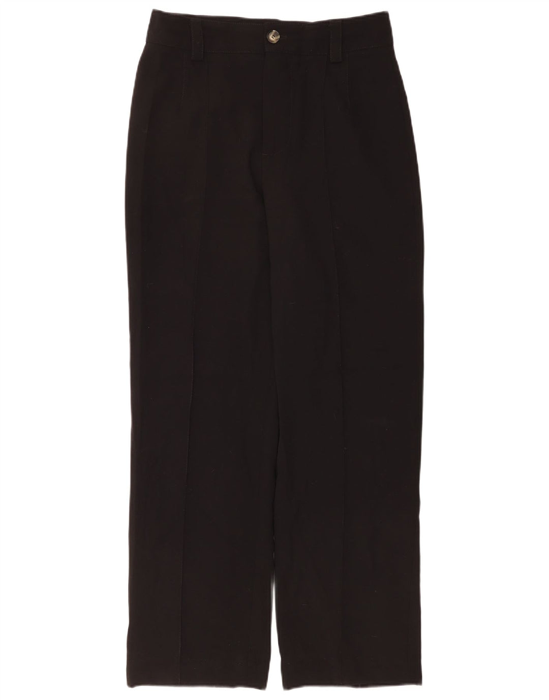 Zara Pantalon décontracté droit pour femme Medium W28 L30 Noir