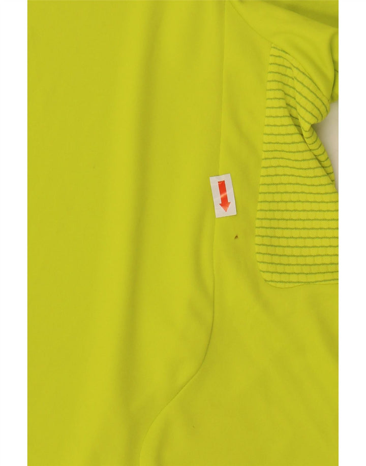 Adidas Hommes Climacool T-Shirt Haut Large Jaune Colorblock Polyester