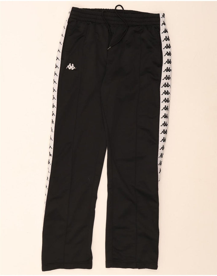 Kappa Pantalon de Survêtement Graphique Homme Large Noir Colourblock