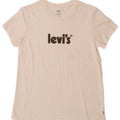 LEVI'S T-shirt graphique pour femme UK 12 Blanc moyen