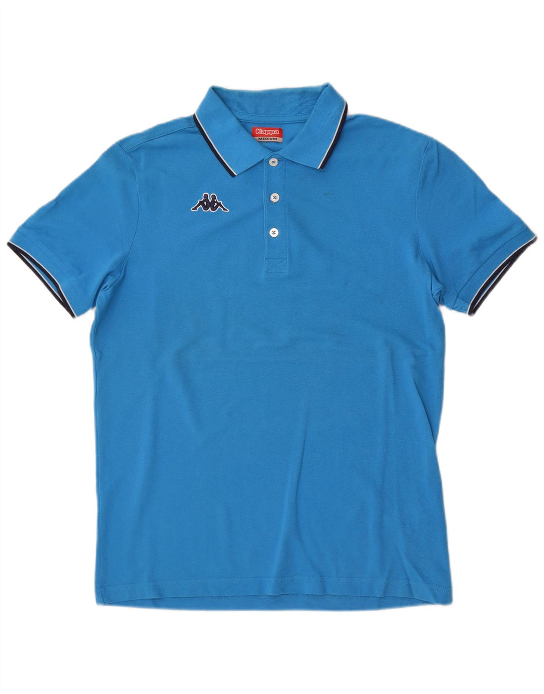 Kappa Polo Homme Bleu Moyen Coton