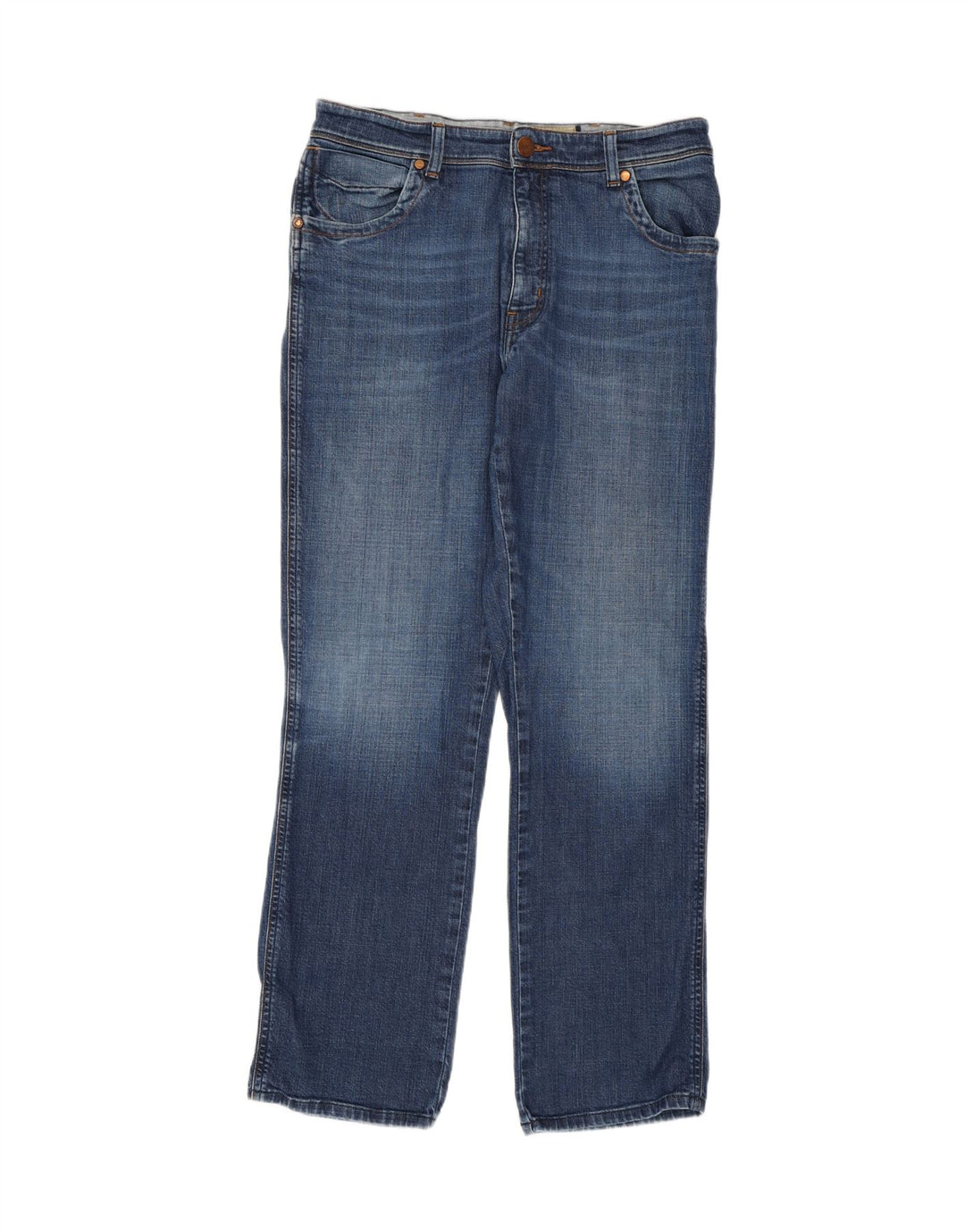 WRANGLER Jean droit homme W32 L31 bleu coton